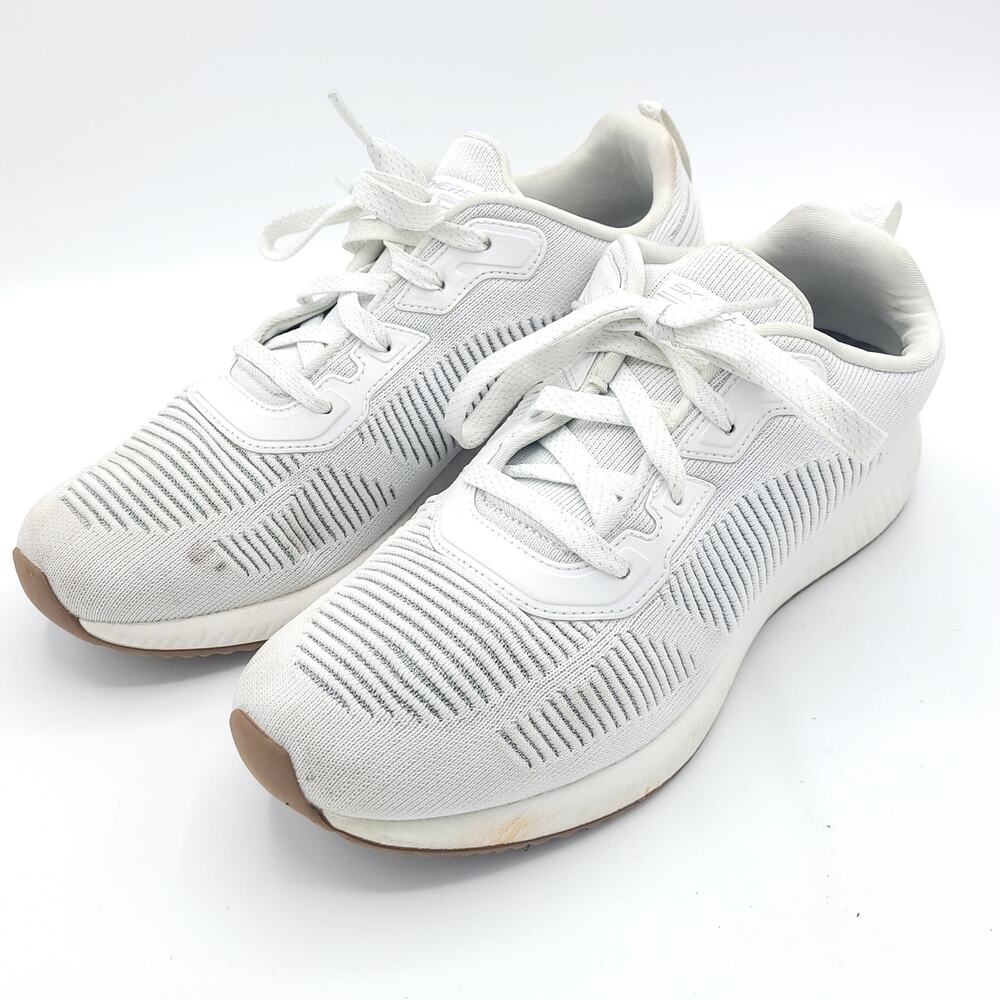 Skechers BOBS Sport Squad - Tough Talk White women's size 9